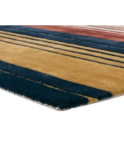 Jaipur Living Iconic Hypnotic ICO17 Navy - Red 6 ft. X 9 ft. Rectangle Rug