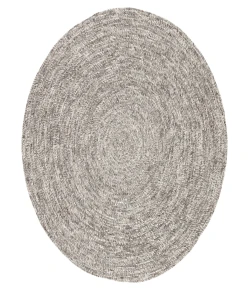 Jaipur Living Idriss Tenby IDS02 Gray/White 6 ft. X 6 ft. Round Rug