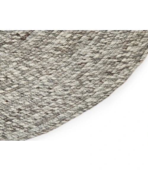 Jaipur Living Tenby Natural Solid Gray/ White Round Area Rug (6'X6')