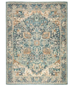 Jaipur Living Inspirit Elyas ISP02 Blue - Ivory 9 ft. X 13 ft. Rectangle Rug