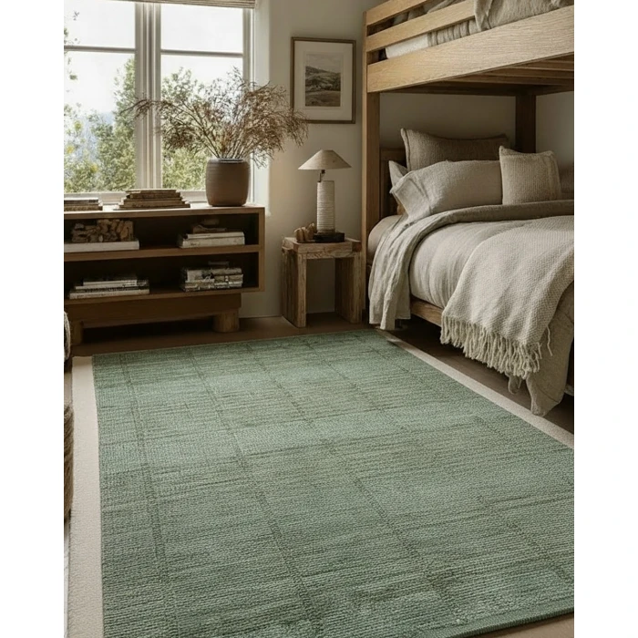 Jaipur Living Megara ITD04 Handwoven Geometric Green Area Rug (9'X12')