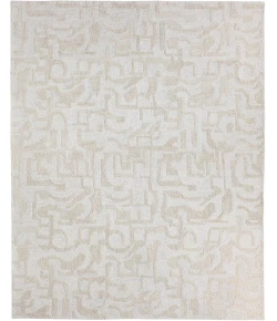 Jaipur Living Amine KAF03 Tufted Abstract Ivory/Tan Area Rug (18" Swatch)