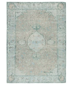 Jaipur Living Kai Alessia KAI02 Aqua - Beige 3 ft. X 10 ft. Rnr Runner Rug