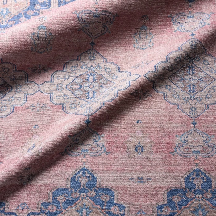 Vibe by Jaipur Living Adalee Medallion Pink/ Blue Area Rug (5'X7'6")