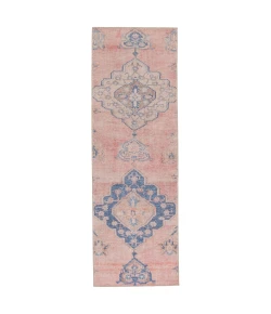 Vibe by Jaipur Living Kairos Adalee KAR01 Pink Blue 2 ft. 6 in. X 10 ft. Rectangle Rug