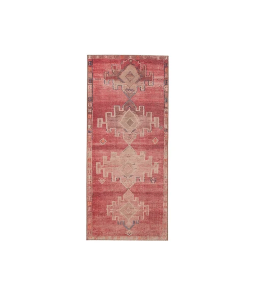 Vibe by Jaipur Living Evadne Medallion Pink/ Blue Runner Rug (2'6"X12')