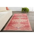 Vibe by Jaipur Living Evadne Medallion Pink/ Blue Runner Rug (2'6"X12')