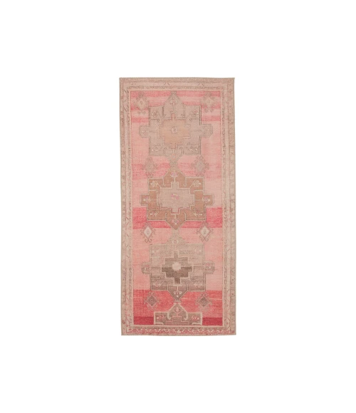 Vibe by Jaipur Living Faron Medallion Pink/ Tan Runner Rug (2'6"X7'6")