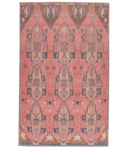 Vibe by Jaipur Living Lani Medallion Pink/ Blue Area Rug (6'X9')