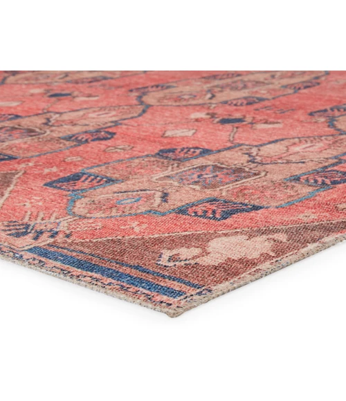 Vibe by Jaipur Living Lani Medallion Pink/ Blue Runner Rug (2'6"X7'6")