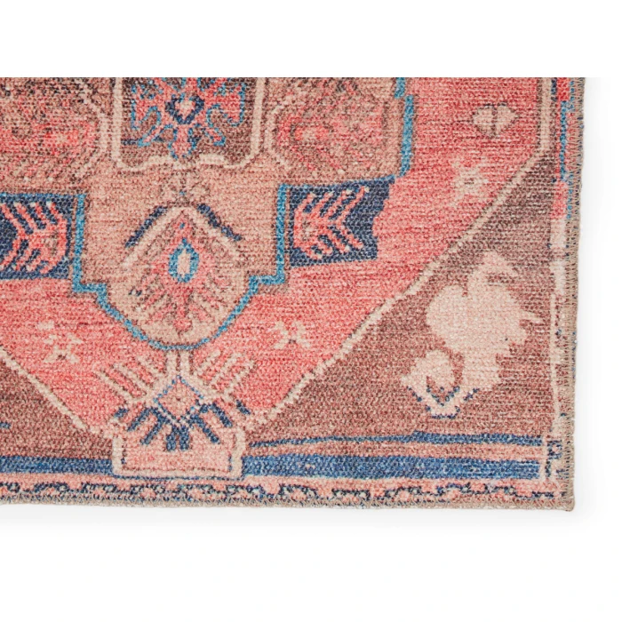 Vibe by Jaipur Living Lani Medallion Pink/ Blue Runner Rug (2'6"X10')
