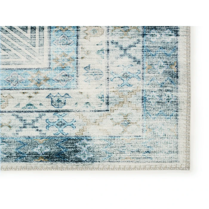 Vibe by Jaipur Living Nyria Medallion Blue/ Light Gray Area Rug 9'X12'