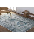 Vibe by Jaipur Living Nyria Medallion Blue/ Light Gray Area Rug 9'X12'