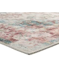 Vibe by Jaipur Living Vandran Medallion Dark Red/ Teal Runner Rug 2'6"X8'