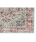 Vibe by Jaipur Living Vandran Medallion Dark Red/ Teal Runner Rug 2'6"X8'