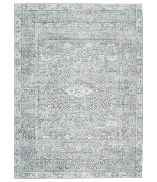 Nikki Chu by Jaipur Living Issa Medallion Light Blue/ Light Gray Area Rug (9'X12')