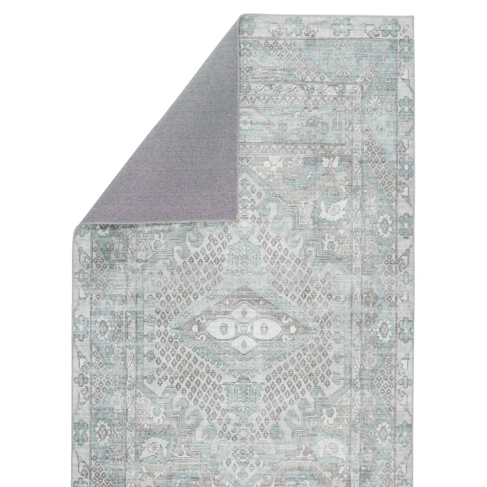 Nikki Chu by Jaipur Living Issa Medallion Light Blue/ Light Gray Area Rug (6'X9')