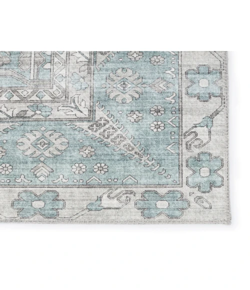 Nikki Chu by Jaipur Living Issa Medallion Light Blue/ Light Gray Area Rug (9'X12')