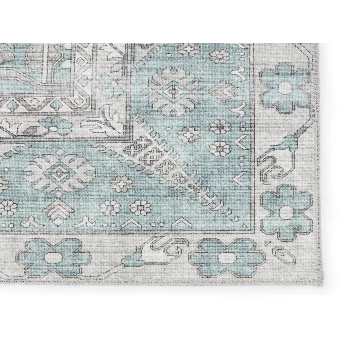 Nikki Chu by Jaipur Living Issa Medallion Light Blue/ Light Gray Area Rug (6'X9')