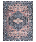 Nikki Chu by Jaipur Living Issa Medallion Dark Blue/ Pink Area Rug (9'X12')