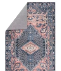 Nikki Chu by Jaipur Living Issa Medallion Dark Blue/ Pink Area Rug (9'X12')