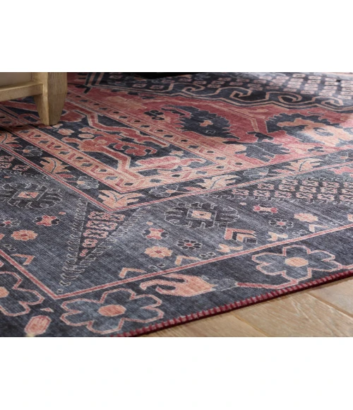 Nikki Chu by Jaipur Living Issa Medallion Dark Blue/ Pink Area Rug (9'X12')