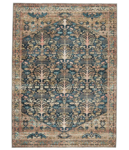 Nikki Chu by Jaipur Living Jayven Medallion Blue/ Tan Area Rug (9'X12')