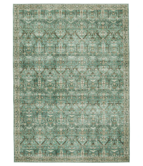 Nikki Chu by Jaipur Living Razi Trellis Green/ Tan Area Rug (6'X9')