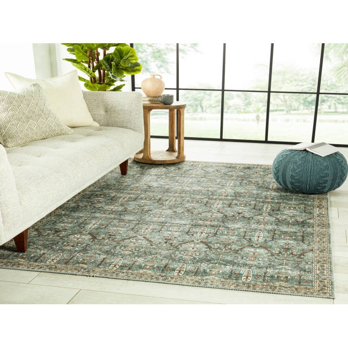 Nikki Chu by Jaipur Living Razi Trellis Green/ Tan Area Rug (6'X9')