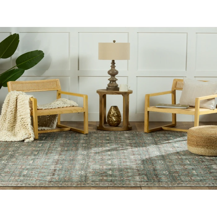 Nikki Chu by Jaipur Living Razi Trellis Green/ Tan Area Rug (6'X9')
