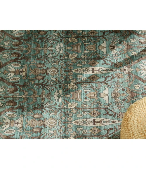 Nikki Chu by Jaipur Living Razi Trellis Green/ Tan Area Rug (6'X9')