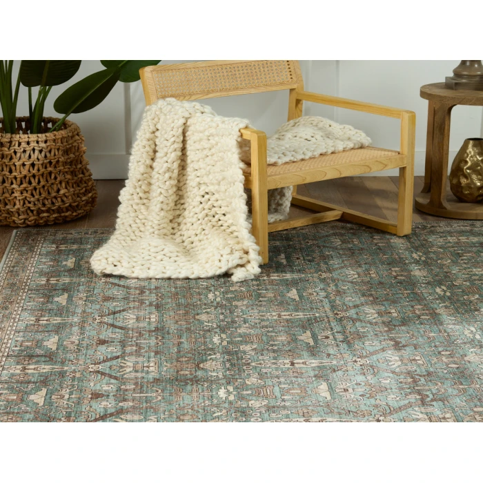 Nikki Chu by Jaipur Living Razi Trellis Green/ Tan Area Rug (6'X9')