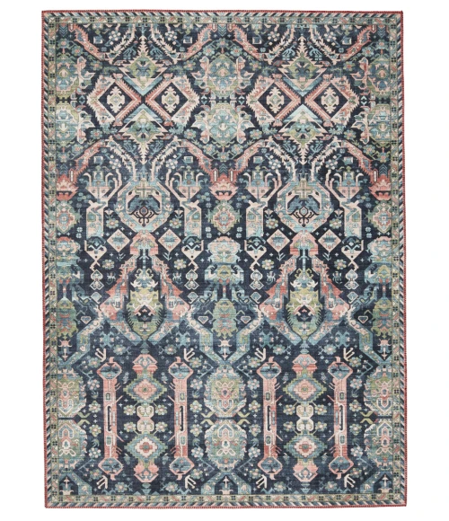 Nikki Chu by Jaipur Living Teleza Trellis Dark Blue/ Clay Area Rug (6'X9')