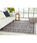 Nikki Chu by Jaipur Living Dalia Trellis Dark Blue/ Tan Area Rug (6'X9')