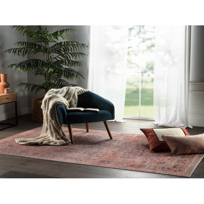 Jaipur Living Pippa Medallion Pink/ Light Blue Area Rug (6'X9')