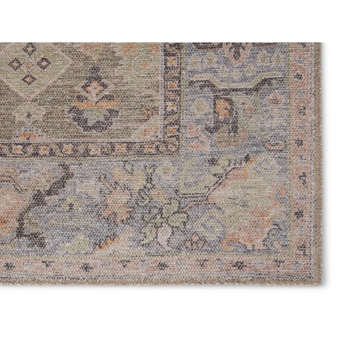 Jaipur Living Avin Oriental Green/ Blue Area Rug (5'X7'6")