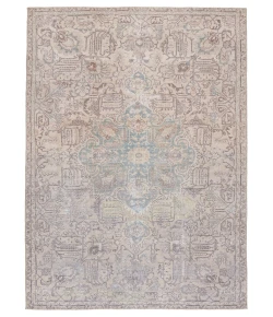 Jaipur Living Kindred Parisa KND14 Light Blue/Light Tan 7 ft. 6 in. X 9 ft. 6 in. Rectangle Rug