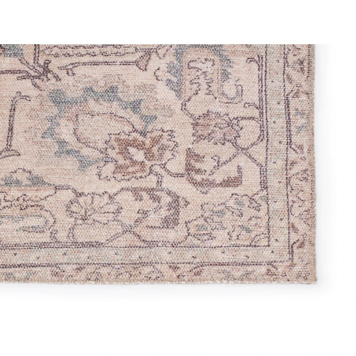 Jaipur Living Parisa Medallion Light Blue/ Light Tan Area Rug (7'6"X9'6")