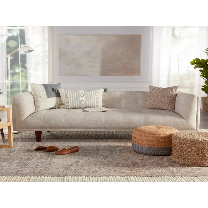 Jaipur Living Parisa Medallion Light Blue/ Light Tan Area Rug (7'6"X9'6")
