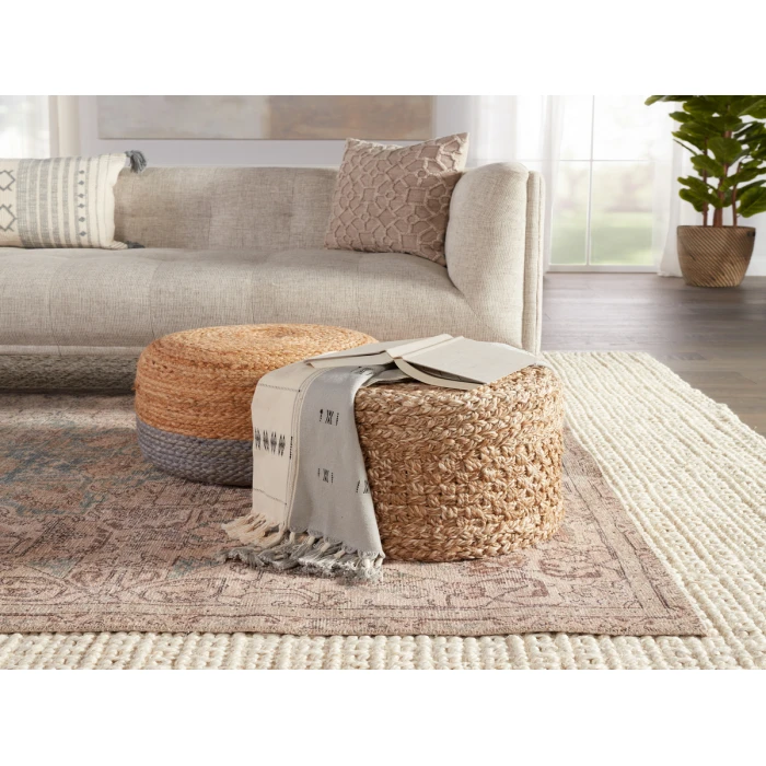 Jaipur Living Parisa Medallion Light Blue/ Light Tan Area Rug (7'6"X9'6")