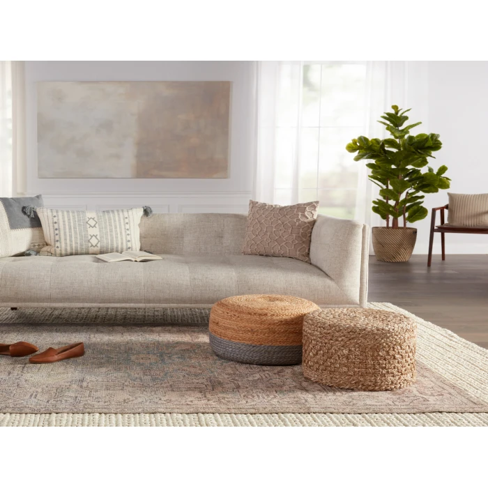 Jaipur Living Parisa Medallion Light Blue/ Light Tan Area Rug (7'6"X9'6")
