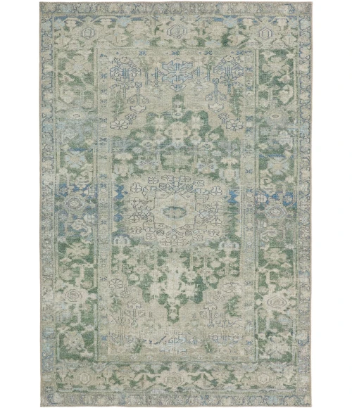 Jaipur Living Corvelle KND21 Medallion Green/Tan Area Rug (8'6"X11'6")