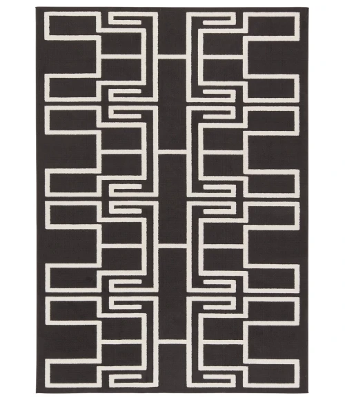 Jaipur Living Kysa Black KYS03 5 ft. 3 in. X 7 ft. 6 in. Rectangle Rug