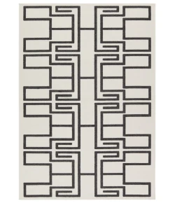 Vibe by Jaipur Living Kysa Odion KYS04 White 6 ft. 7 in. X 9 ft. 6 in. Rectangle Rug