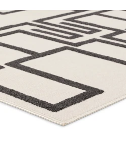 Vibe by Jaipur Living Kysa Odion KYS04 White 6 ft. 7 in. X 9 ft. 6 in. Rectangle Rug