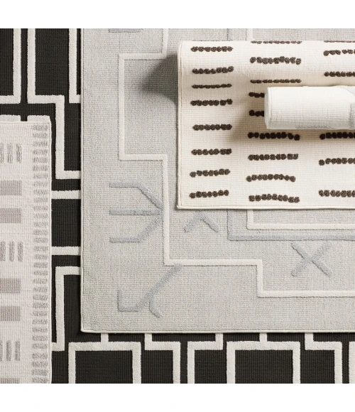 Jaipur Living Kysa White KYS04 6 ft. 7 in. X 9 ft. 6 in. Rectangle Rug