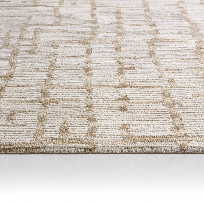 Jaipur Living Herculean LAB02 Tufted Striped Tan/White Area Rug (13'X18')
