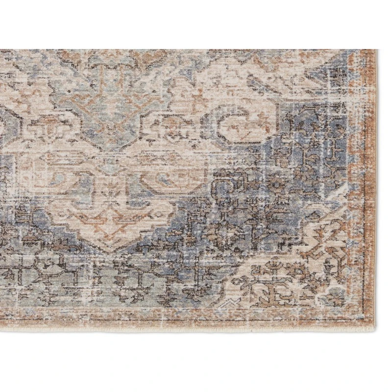 Jaipur Living Lynette Medallion Tan/ Blue Area Rug 4'X6'