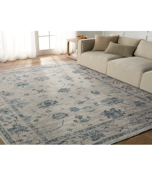 Vibe by Jaipur Living Adelaide Floral Blue/ Gray Area Rug 10'X14'