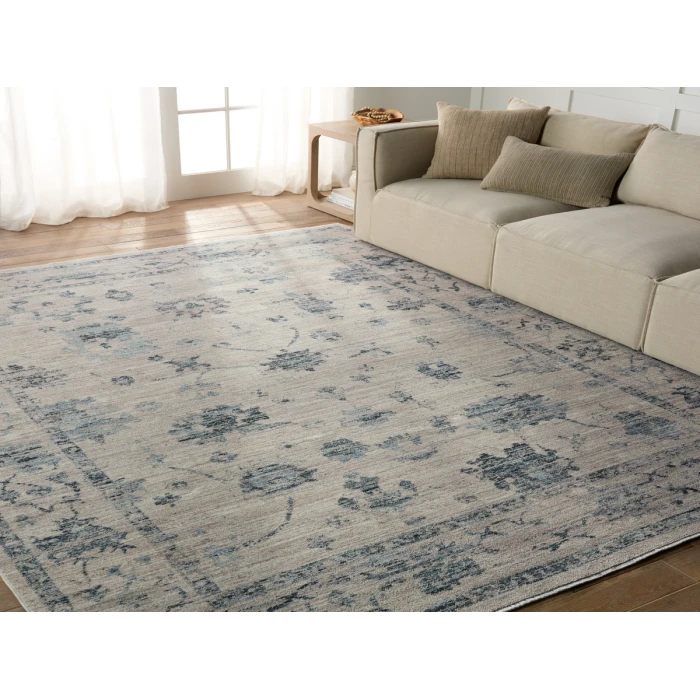 Vibe by Jaipur Living Adelaide Floral Blue/ Gray Area Rug 9'6"X12'6"